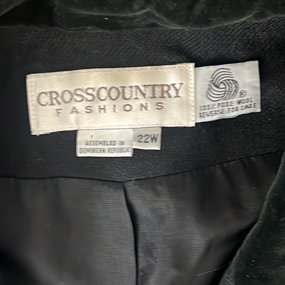 Vintage cross country fashions 100% pure wool size 22 wide - Picture 2 of 7